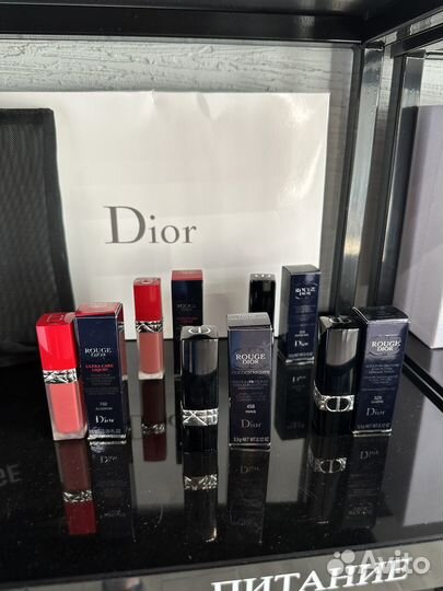 Блески, помады Dior