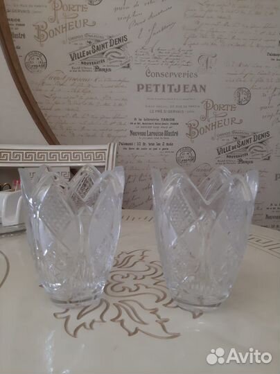 Ваза хрустальная