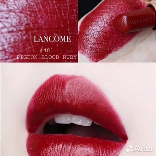 Lancome L'absolu rouge ruby cream lipstick 481