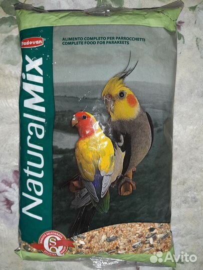 Padovan Natural Mix 850г корм для средних попугаев