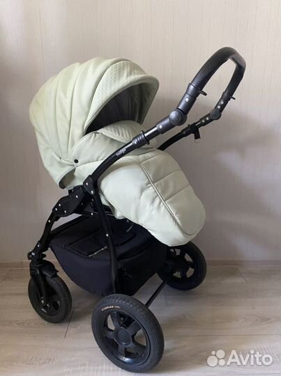 Коляска 2 в 1 Indigo эко кожа