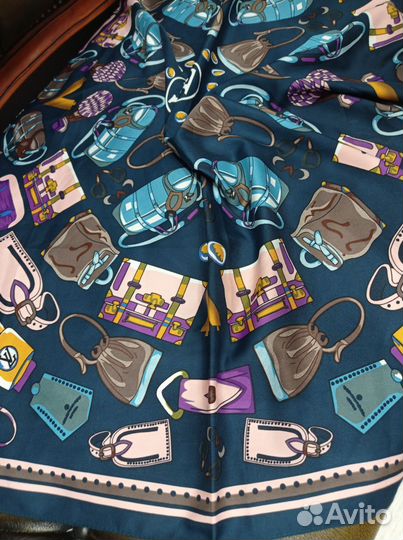 Платок шелковый 95см louis vuitton италия