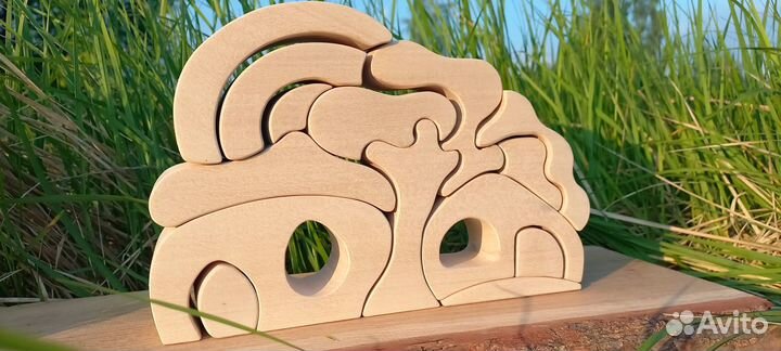 Вальдорфский конструктор, волшебные домики