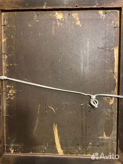 Картина маслом, пейзаж, антик