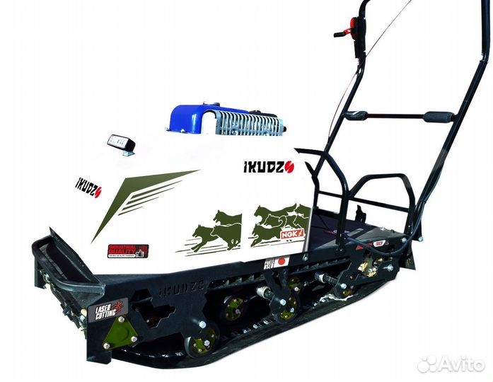 Мотобуксировщик икудзо 2.0 EKR20 (Green) 1450/500