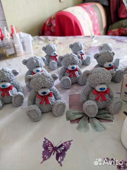 Мишка Тедди мыло сувенирное ручной работы