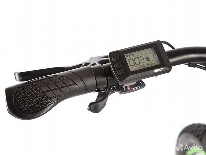 Электровелосипед Eltreco Ultra MAX PRO Черно-зелен