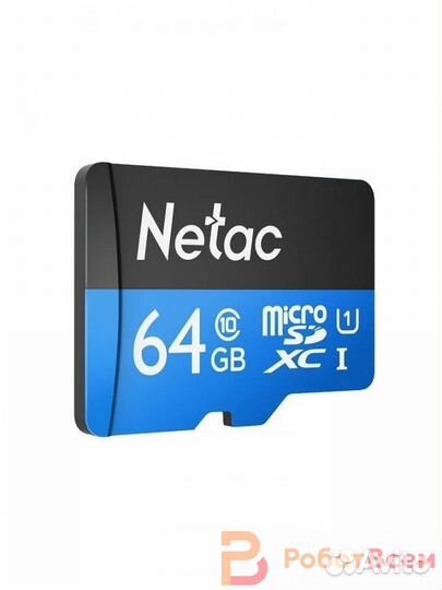 Карта памяти microsdxc U1 Netac P500 64 гб, 90 мб/с, Class 10, NT02P500STN-064G-S