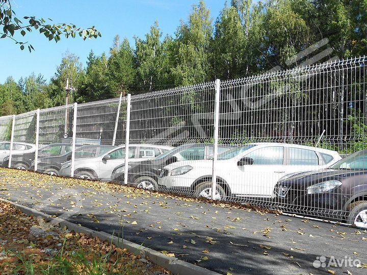 Столб для забора, 3d сетки 60х40х1,2мм L2.5м