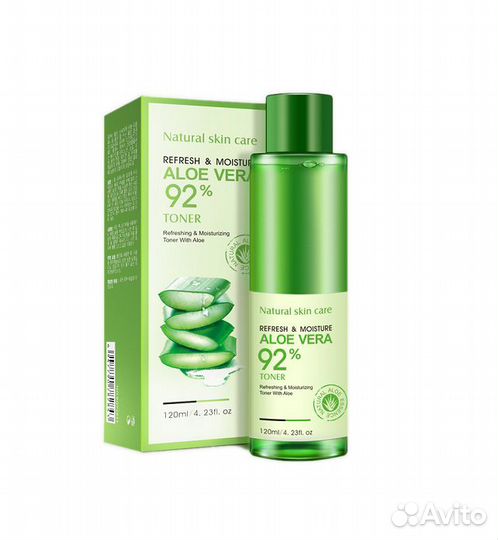 Освежающий и увлажняющий тонер для лица с экстракт