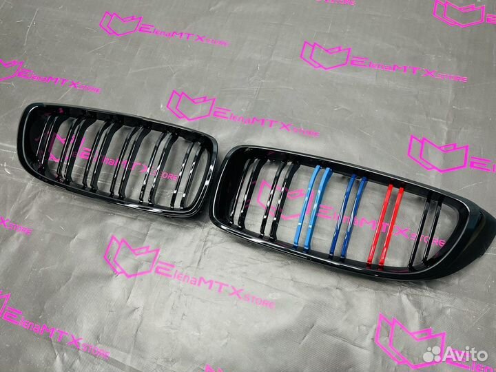 Решетка радиатора BMW F32 триколор