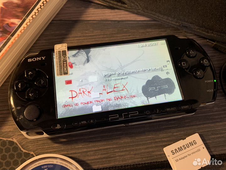 Sony PSP 3008 Piano Black 64gb 7500 игр (комплект)