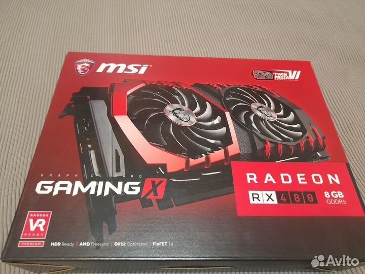 AMD Radeon RX 480 8gb MSI gaming X