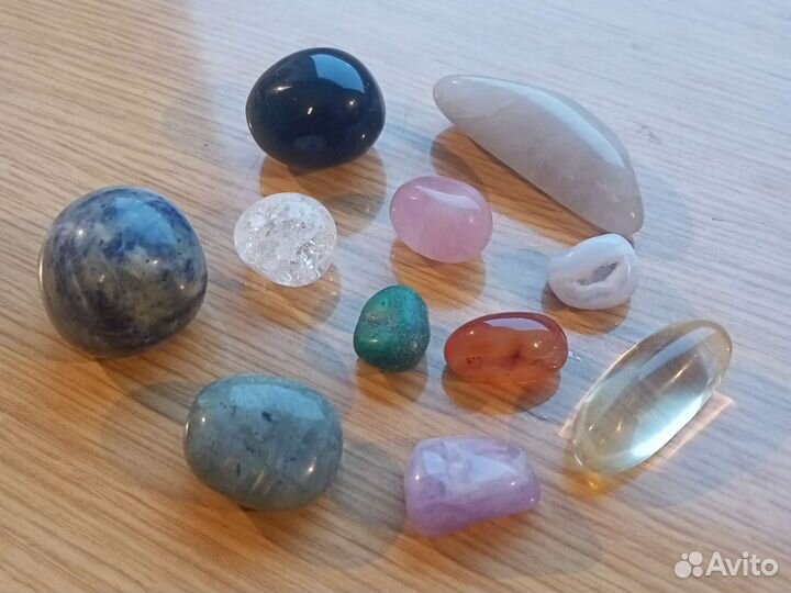 Коллекция из 11 настоящих минералов