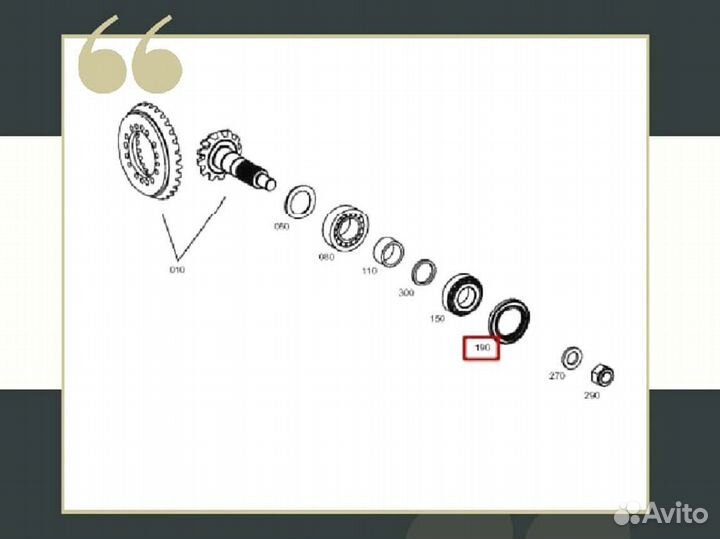 Сальник хвостовика дифференциала ZF