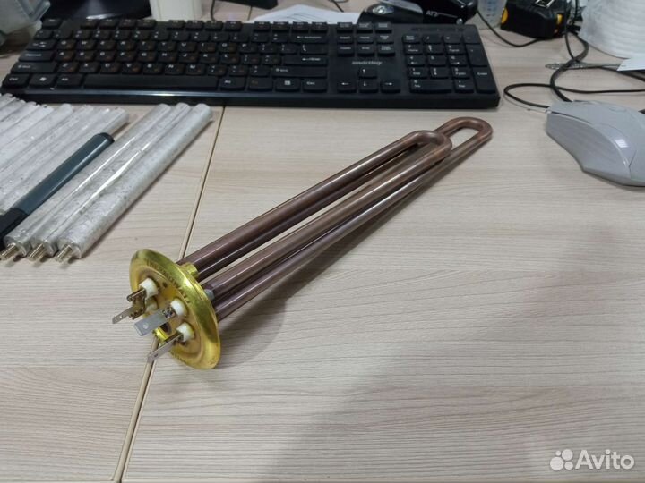 Тэн для бойлера 2,0 кВт (1,3+0,7) RF64мм (медь)