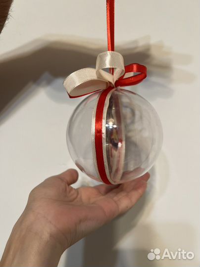 Новогодний ёлочный шар с фотографией