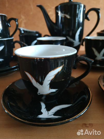 Сервиз фарфор старинный Чайка, Старый Китай