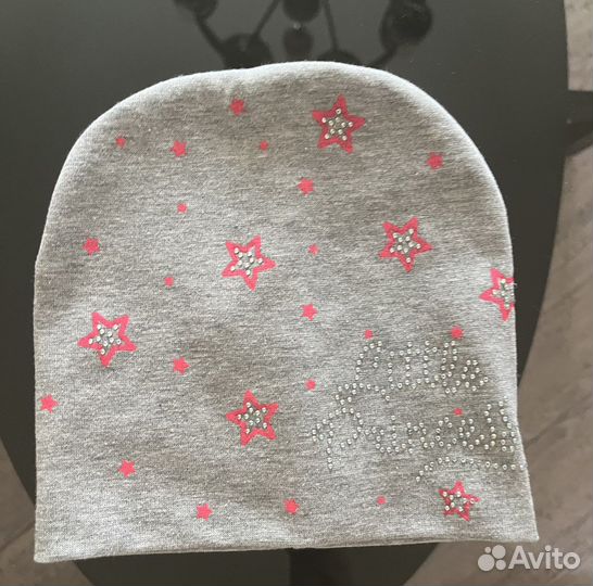 Шапочка для девочки на весну 44-46