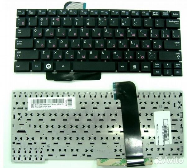 Клавиатура samsung X128 X130 черная