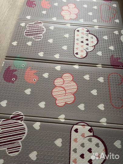 Складной детский коврик двусторонний