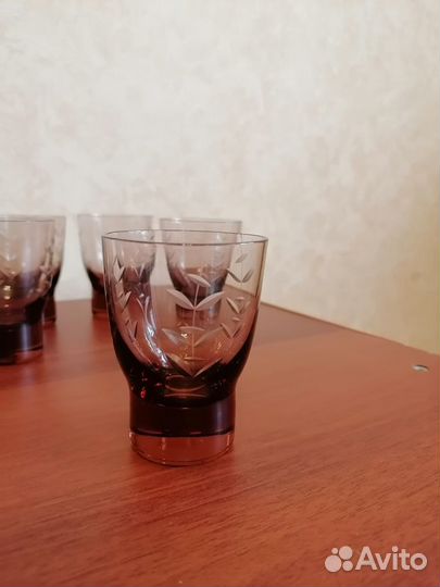 Фужеры чешское стекло СССР