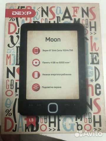 Электронная книга moon L3 dexp купить в Москве | Электроника | Авито