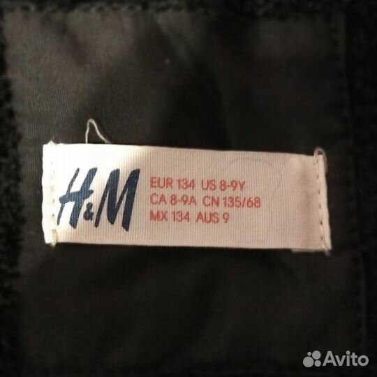 Парка черная H&M для девочки