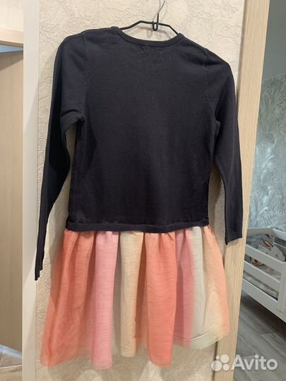 Платье HM для девочки нарядное 140 с единорогом