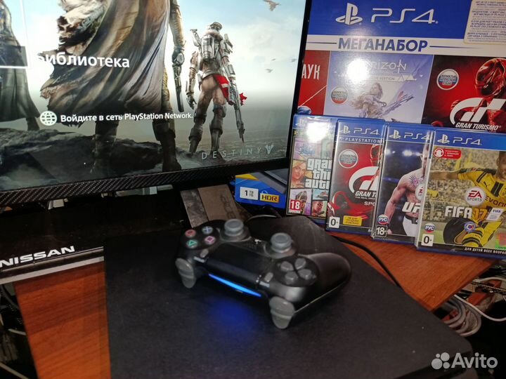 Sony PlayStation 4 Slim 1tb с играми (по12.00) 3
