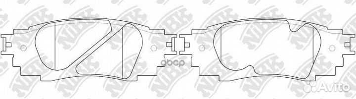 Колодки тормозные дисковые зад PN1854 NiBK
