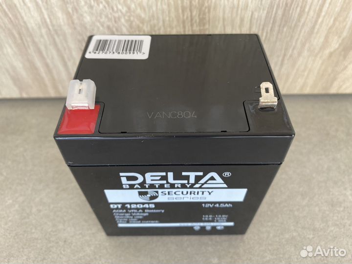 Аккумулятор для электромобиля delta DT 12 v 4.5 Ah