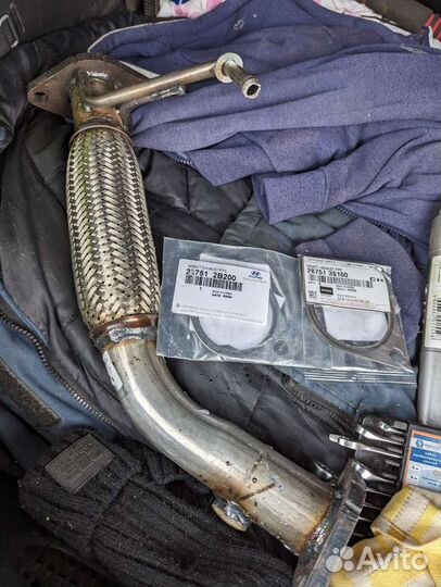 Приемная труба хендай Солярис, Киа Рио