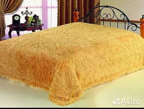 Пледы пушистые в наличии все цвета с длинным ворс