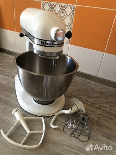 Планетарный миксер kitchenaid classic белый