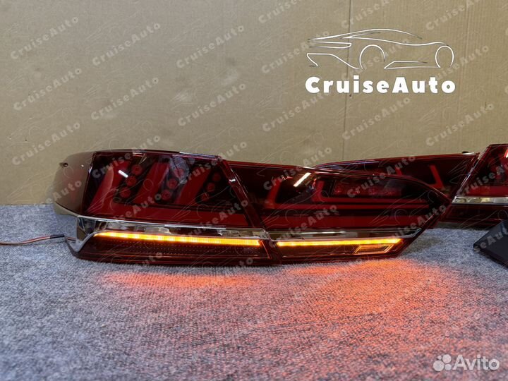 Задние фонари Camry 70 LED стиль Lexus красные