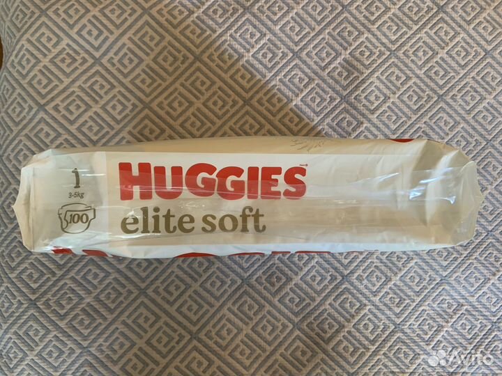 Подгузники huggies elite soft 1 100 шт