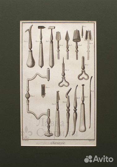 Старинная гравюра «Хирургия» - 6
