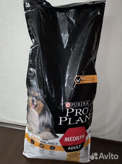 Сухой корм для собак pro plan для средних пород
