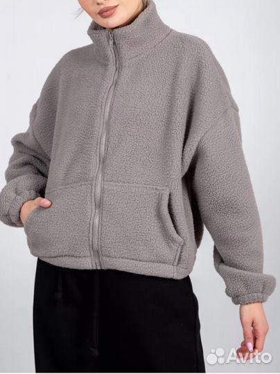 Кофта плюшевая теплая оверсайз