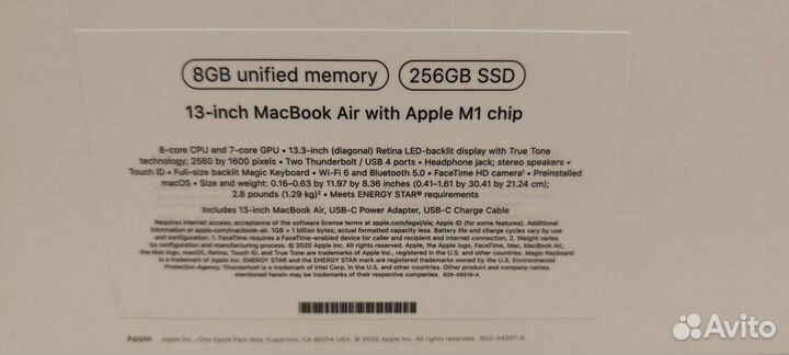 Apple macbook air 13 m1