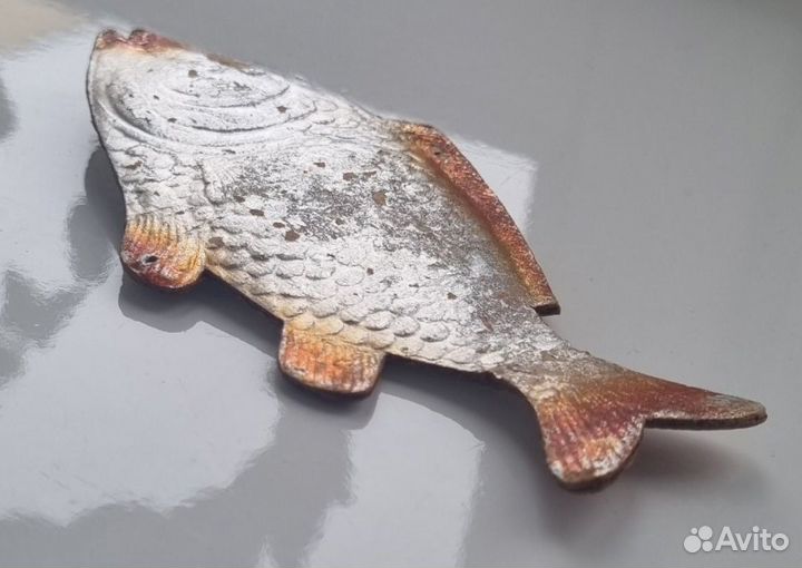 Елочные игрушки СССР. Картонаж. Рыба Окунь