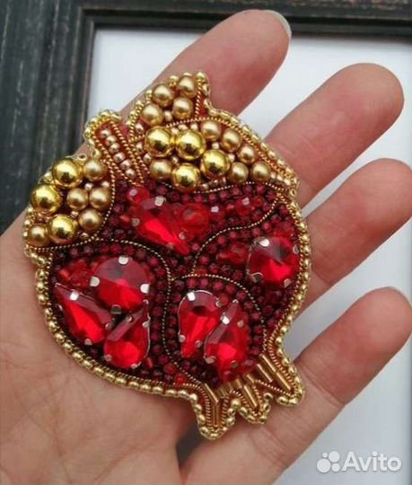 Гранат Брошь