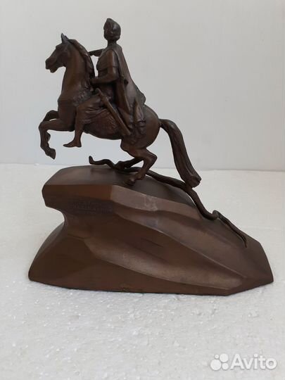 Статуэтка бронзовая Пётр1 Медный всадник СССР