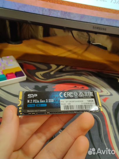 SSD M.2 nvme Silicon Power P34A60 128 гб