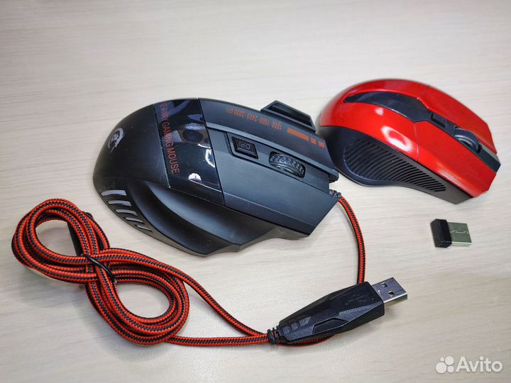 Мышь проводная и беспроводная