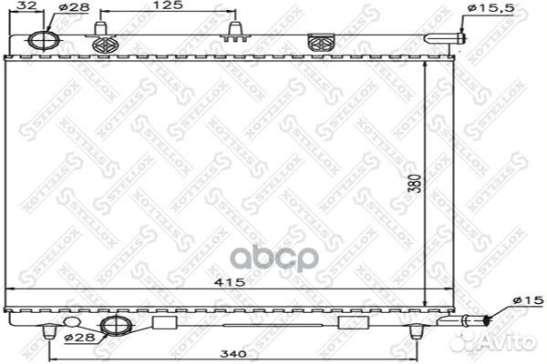 10-25186-SX радиатор системы охлаждения Citroe