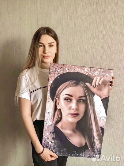 Портрет на холсте по фото. Чита - картины