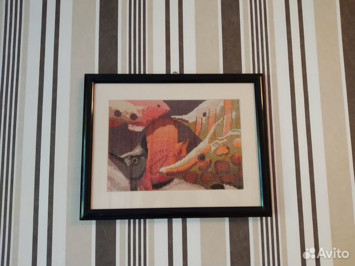 Интерьерная картина вышивка крестом 