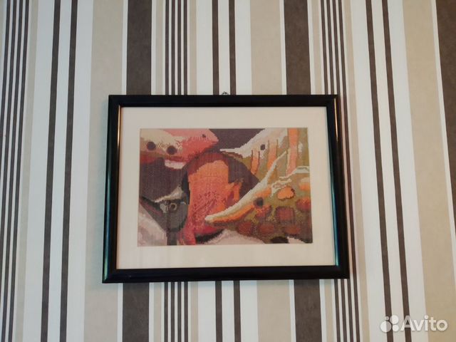 Интерьерная картина вышивка крестом 